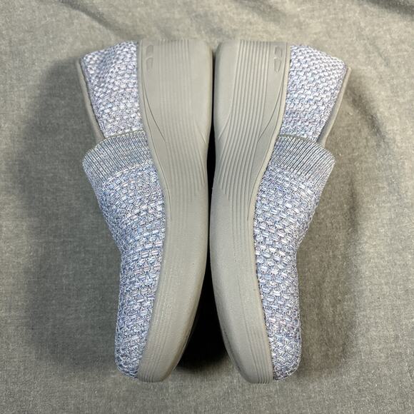 Skechers Air Cooled Memory Foam Wedge Heel Lavender Textile Loafers W 9 - Picture 7 of 8